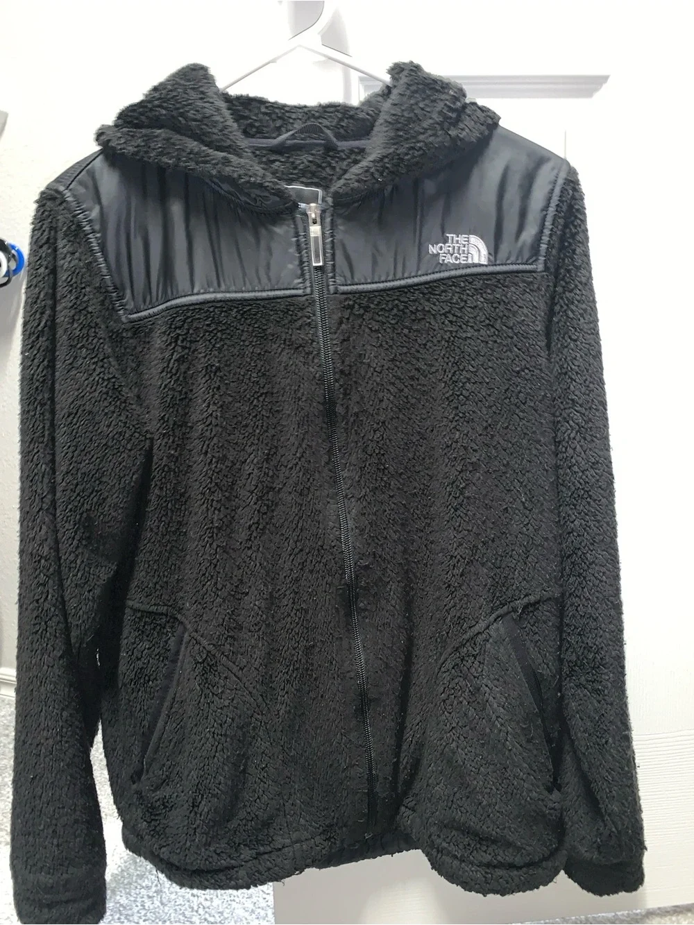 The North Face Black Sherpa Fleece Hooded Jacket